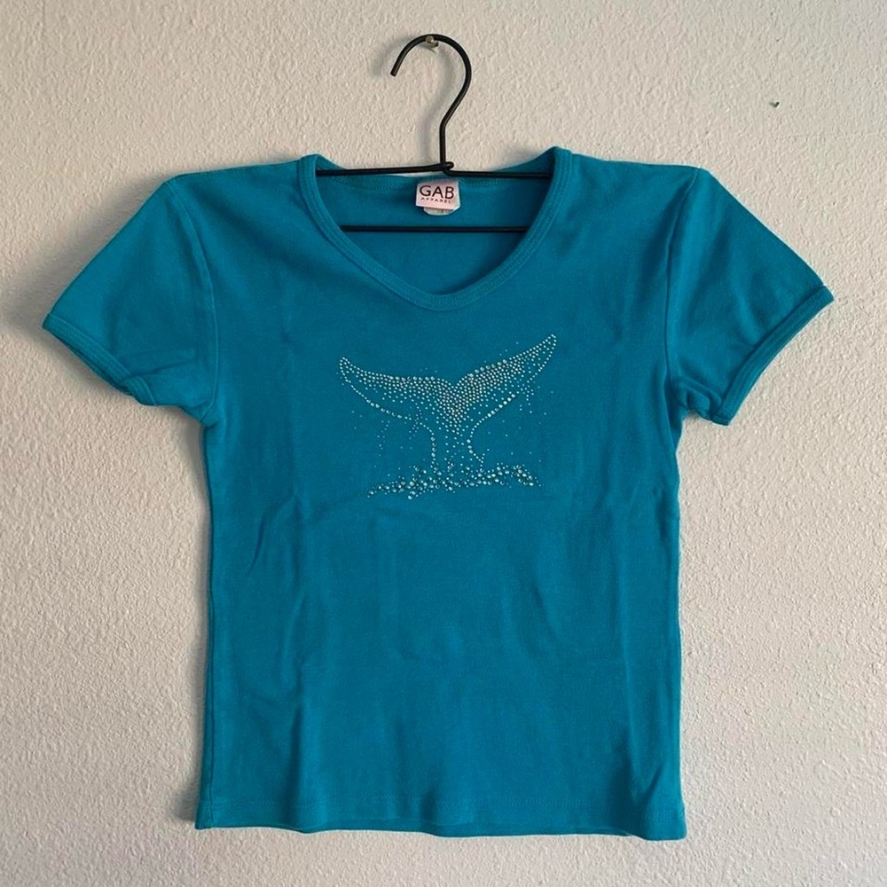 Y2K Rhinestone Baby Tee - Picture 4 of 8